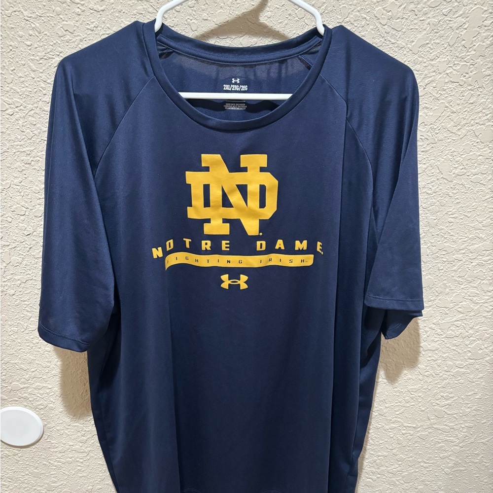 Under Armour Men's Navy Blue Notre Dame Shirt